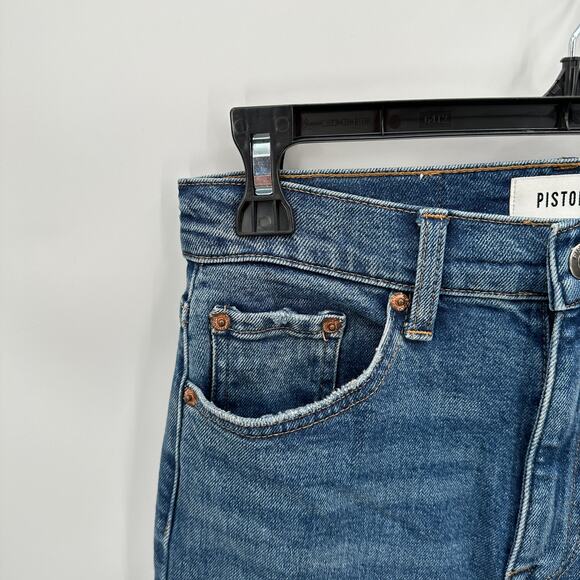 PISTOLA Cara High Rise Vintage Raw Hem Skinny Denim Jean // 26 - Picture 4 of 11